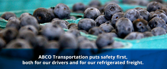 ABCO Transportation puts safety first, both for our drivers and our refrigerated freight